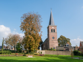 Wall Mural - Reformed church Terptsjerke in Akkrum, Friesland, Netherlands