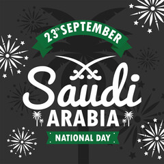 Sticker - saudi arabia celebration card