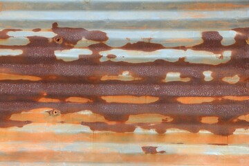 Canvas Print - Industrial distressed rusty steel