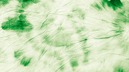  Green Dirty Art Painting. Tie Dye Texture.