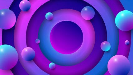 Poster - EPS10 abstract background consisting of multicolored spheres with realistic lights and shadows. Perfect design element for any use.