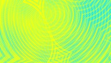 Spinning Yellow And Blue Spiral And Diamond Shapes. Seamless Loop Motion Background. 