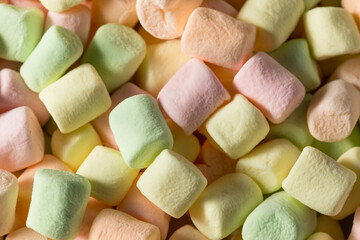 Wall Mural - Sweet Rainbow Fruity Mini Marshmallows