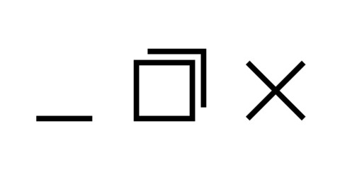 Vector close web window design. Computer button illustration concept.