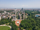 Fototapeta Do pokoju - Aerial view of South Park in city of Sofia, Bulgaria