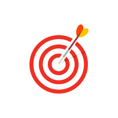 Dartboard icon isolate on white background.