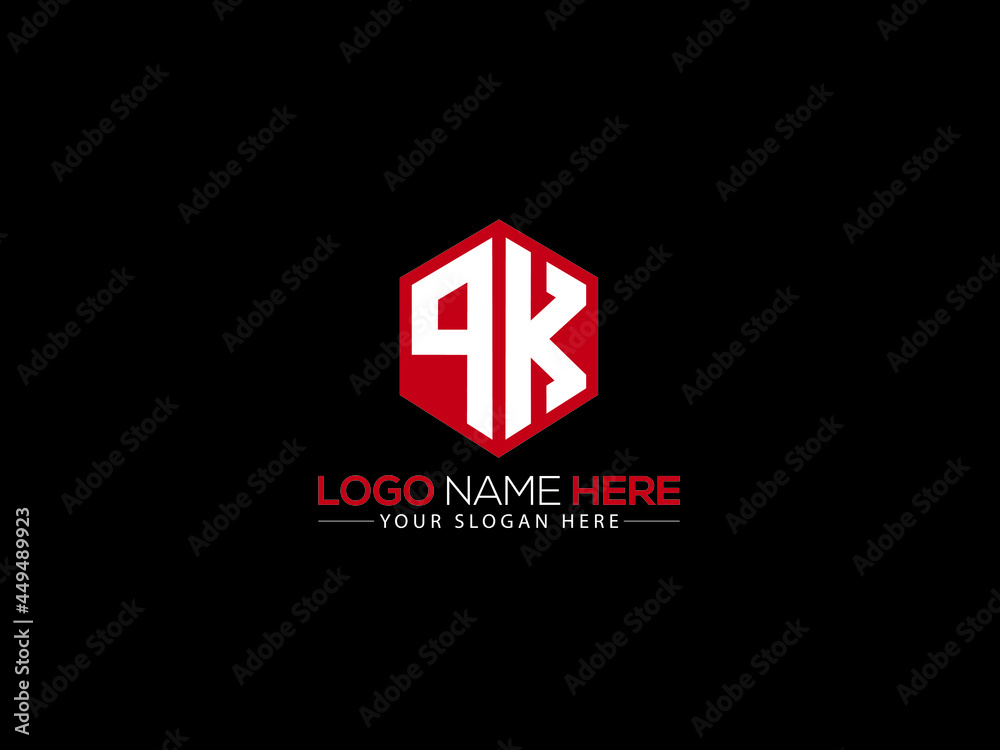 Pk Computer Logo Letter PK Logo Sticker, creative pk logo icon vector for your business ...