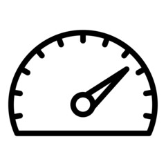 Poster - Car dashboard icon outline vector. Panel instrument. Control meter