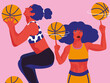 © Sarah Alice Rabbit - Women playing basketball