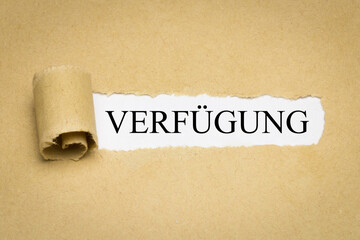 Wall Mural - Verfügung