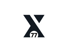 X77, 77X Initial Letter Logo