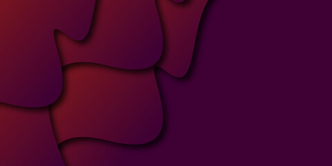 Poster - Abstract papercut background template .