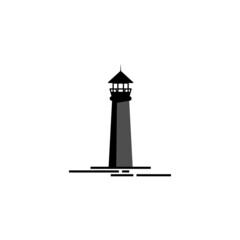 Sticker - Lighthouse icon design illustration template