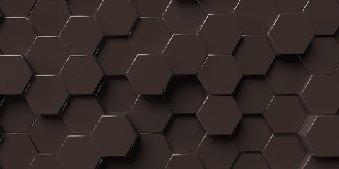 Wall Mural - Abstract hexagon geometry background