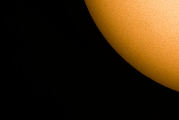 Wall Mural - close up on the sun disc 6th of august 2021