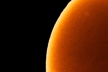Wall Mural - inverted sun with burning surface
