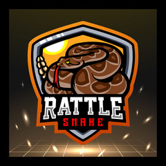 Poster - Rattlessnake mascot. esport logo design