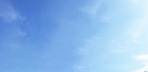 outdoor led lighting. solar panel street light. on blue sky background