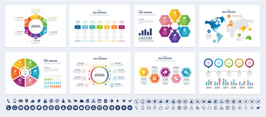 set of infographic elements