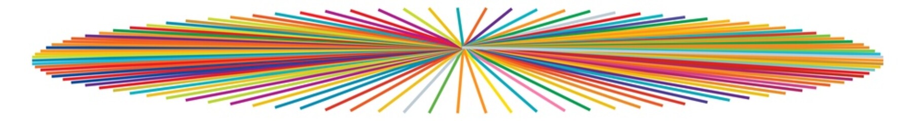 Aufkleber - Colorful radiating, radial burst, comic action effect lines, stripes element. Gleam, glitter, fireworks effect. Beams, rays starburst, sunburst