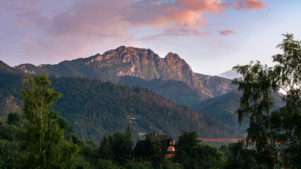 Wall Mural - góry Tatry - widok na Giewont