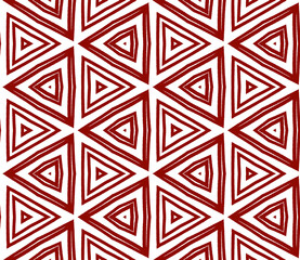 Wall Mural - Mosaic seamless pattern. Maroon symmetrical