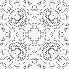 Aufkleber - Caleidoscopic shapes pattern. Vector seamless ornament.