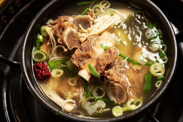 Wall Mural - Short Rib Soup in a Hot Pot 