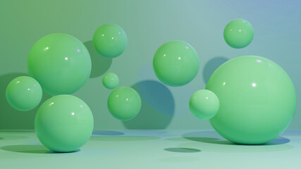 wallpaper with mint balls