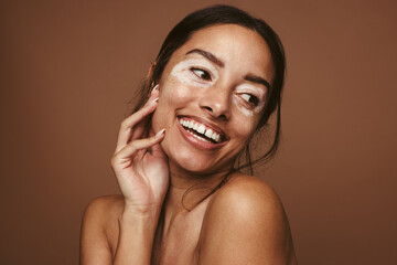Wall Mural - woman with skin pigmentation