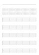 Guitar Tab and Chord Sheet. Vector illustration for guitar lessons and guitar music . Set of vector Guitar Chords. Chord diagram. Tab. Tabulation. Tablature. Finger Chart. Basic Guitar Chords. 