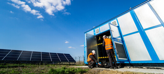 Wall Mural - execution of electrical measuring works on the power transformer