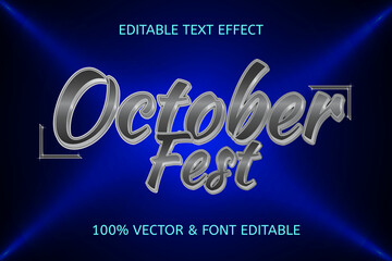 Wall Mural - october fest style luxury editable text effect