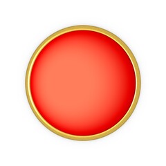 Poster - Button, rivet or gold-framed button.