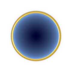 Poster - Button, rivet or gold-framed button.