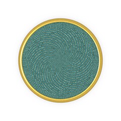 Poster - Button, rivet or gold-framed button.
