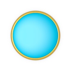Poster - Button, rivet or gold-framed button.