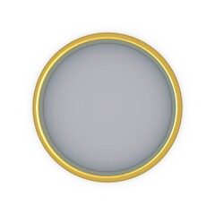 Poster - Button, rivet or gold-framed button.