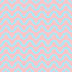 Aufkleber - pastel wavy seamless design for pattern and background