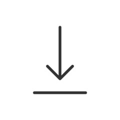 Poster - download line icon.
