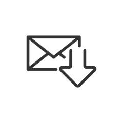 Poster - download line icon.