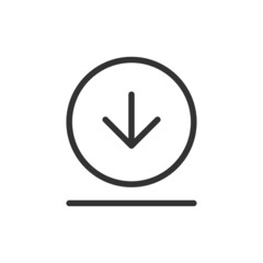 Poster - premium download line icon for app, web and ui.