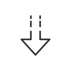 Poster - outline design of download icon.