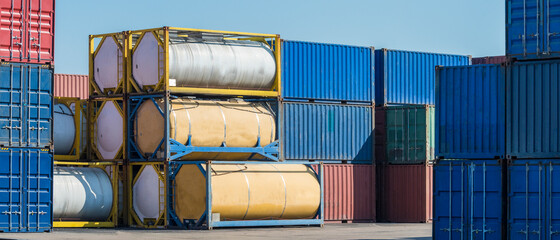 Fuel tank container in Logistic Zone