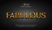 Fabulous Gold Editable Text Effect Style