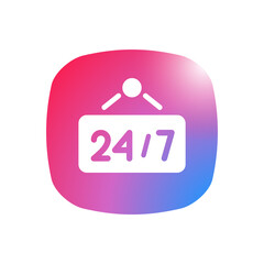 Sticker - 24/7 - Sticker