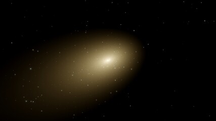 Wall Mural - galaxy in space, spiral galaxy 3d render