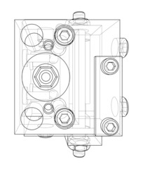 Abstract industry object concept. Vector