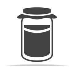 Wall Mural - kombucha jar icon vector isolated