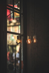 Canvas Print - Hanging light fixtures